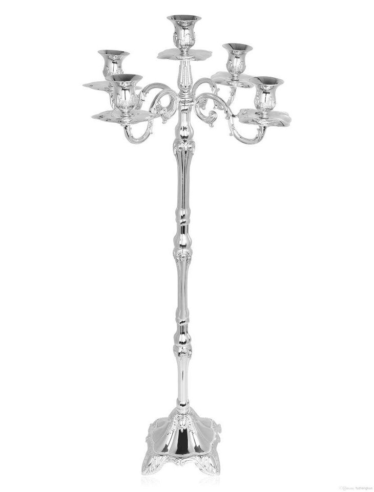 Cheap silver plated wedding table candelabra centerpiece