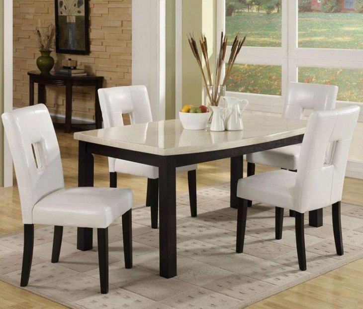 39 Elegant Granite Dining Room Table Ideas | Table Decorating Ideas