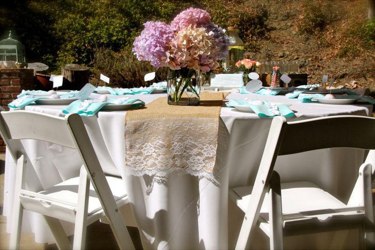 Cool Lace Wedding Table Runner On Burlap