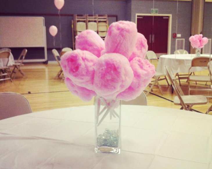 Cotton Candy Centerpieces