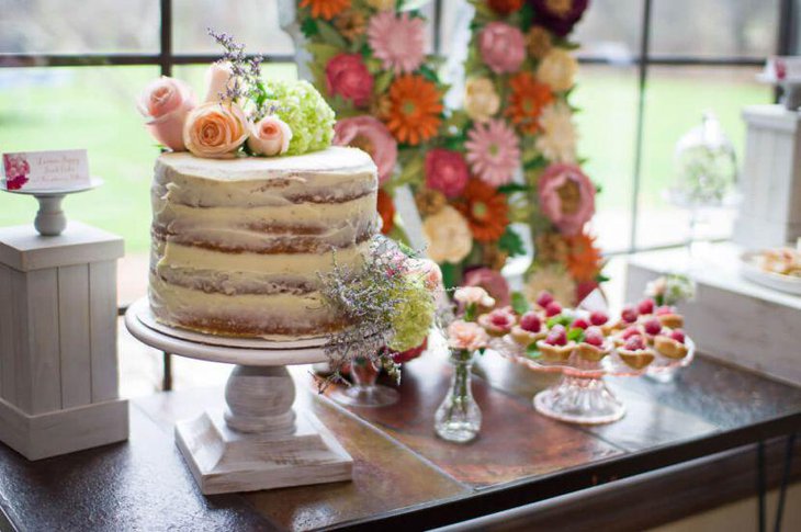 Cute DIY bridal shower dessert table