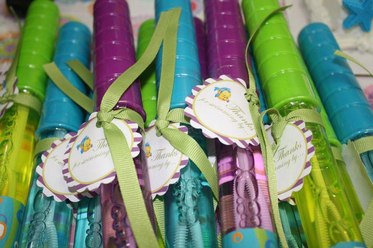 Cute mermaid baby shower party favors