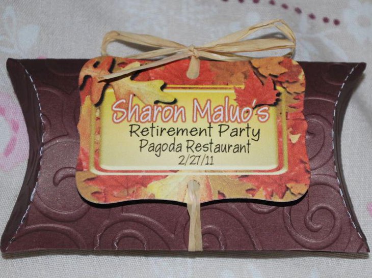 Cute retirement party favor idea