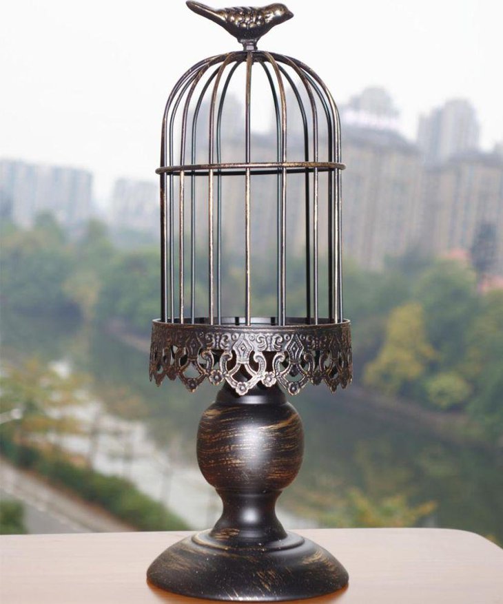 Decorative Moroccan birdcage centerpiece