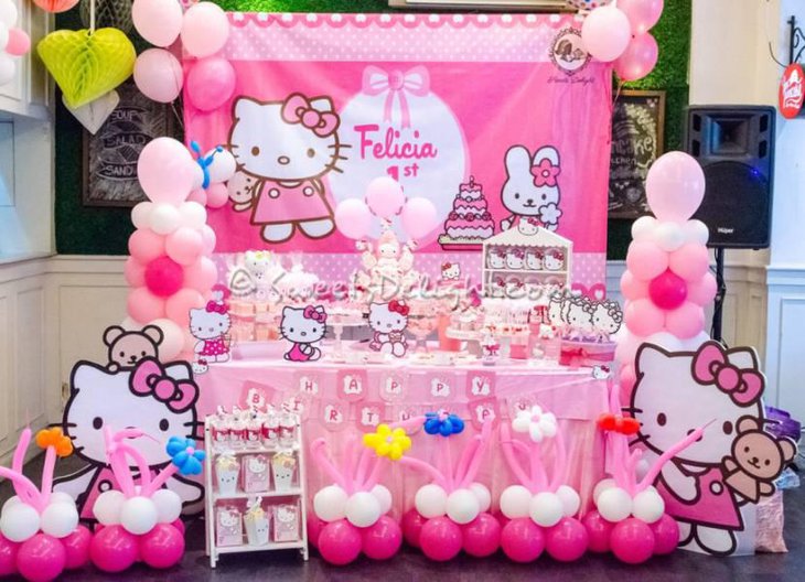 Dessert Table for Hello Kitty Party