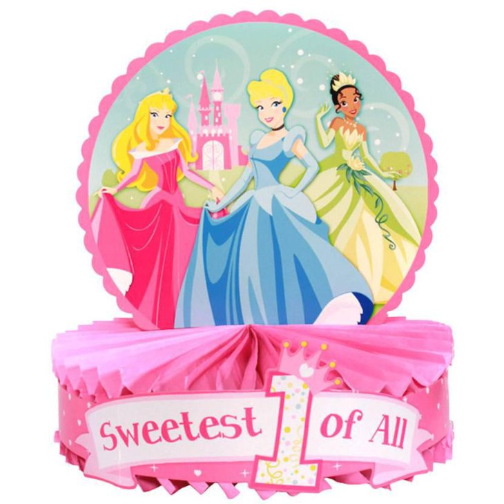 Disney Princess 1st Birthday Centerpiece