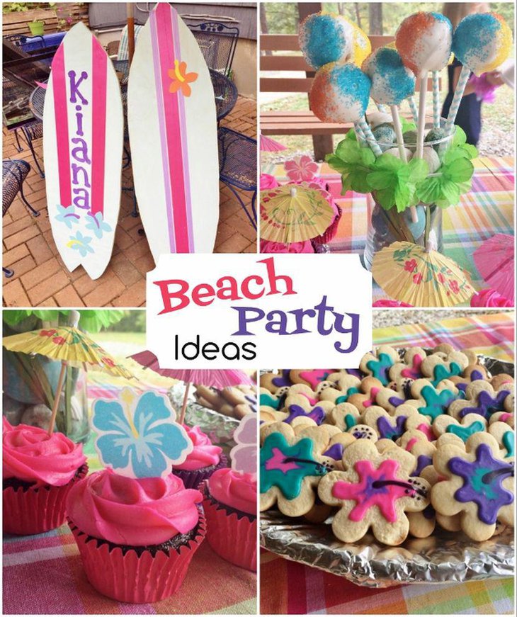 DIY Beach Inspired Birthday Table Decor