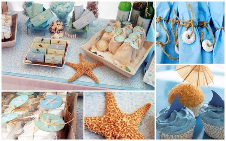 DIY Beach Themed Birthday Table Decor