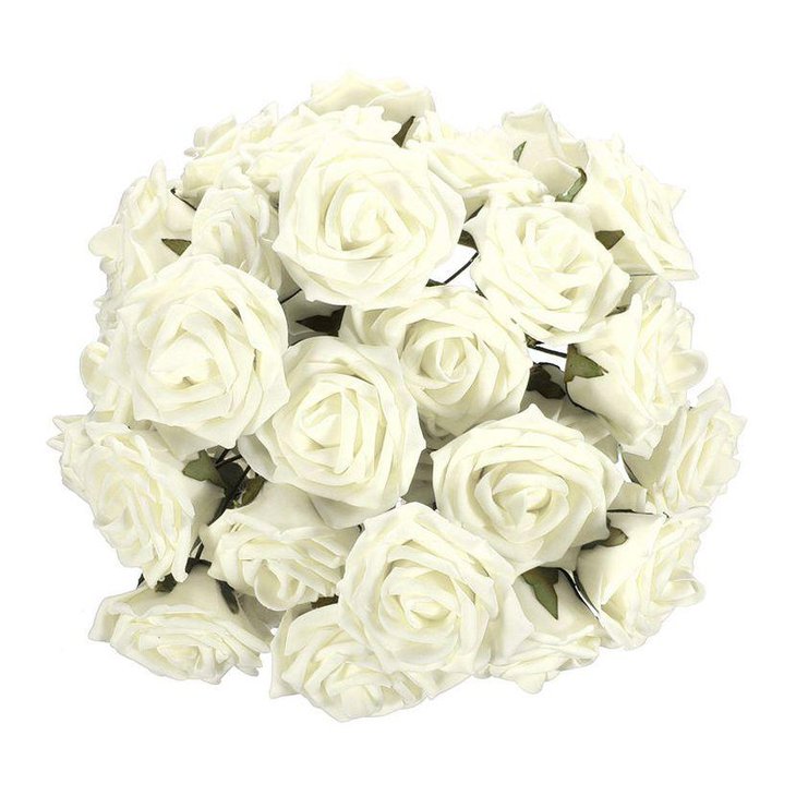DIY foam flower bouquet wedding centerpiece