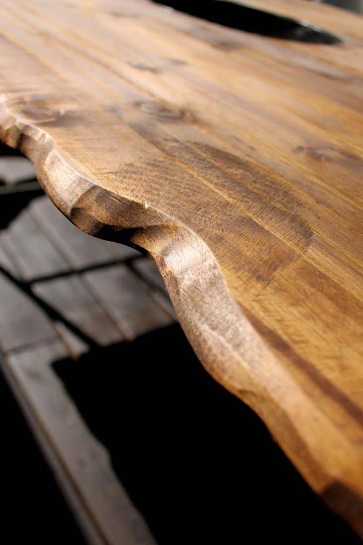 DIY live edge dining table