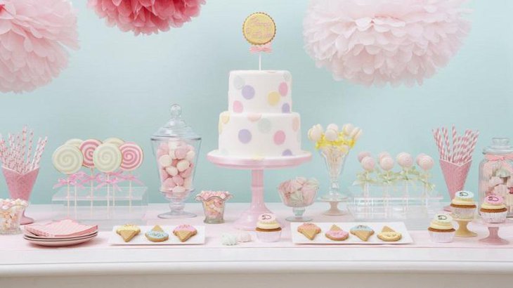 Easy Pink Wedding Dessert Table