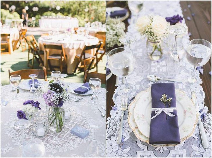 Elegant Lace Wedding Table Runner