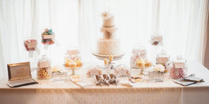 Elegant Love Wedding Dessert Table