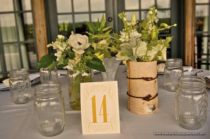 Elegant Mason Jar Candle Votives and Centerpieces