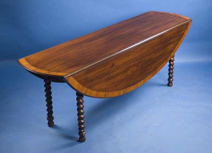 English antique drop leaf dining table design