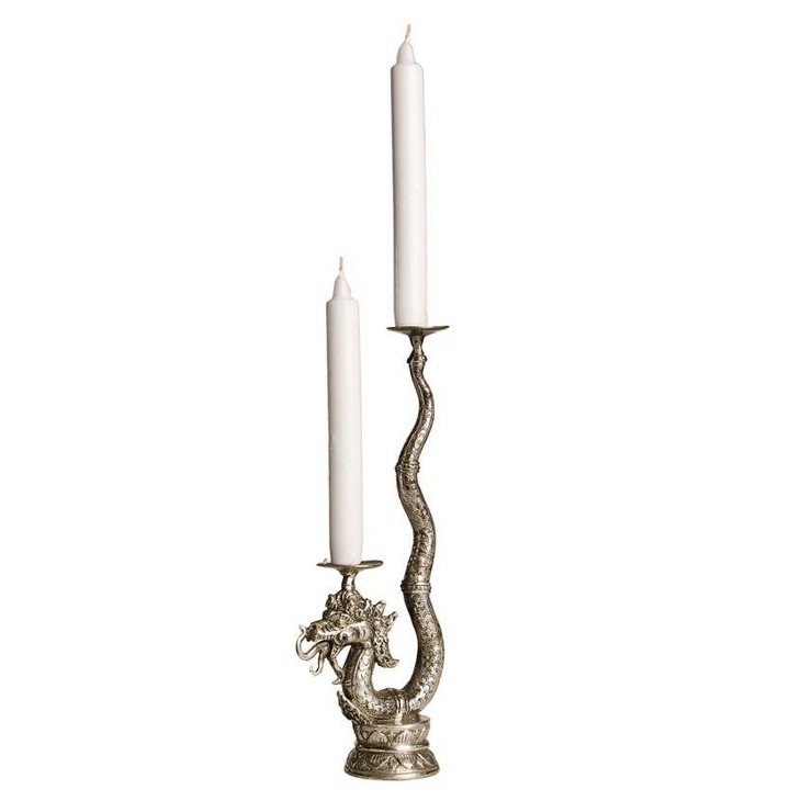 Exquisite dragon bronze candelabra centerpiece