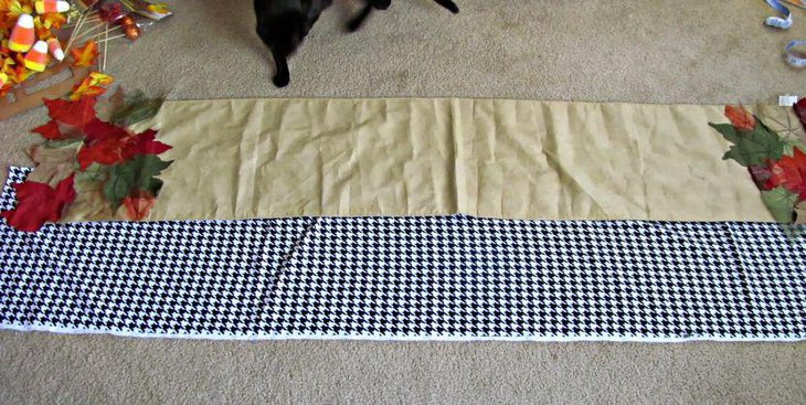 Fall no sew table runner