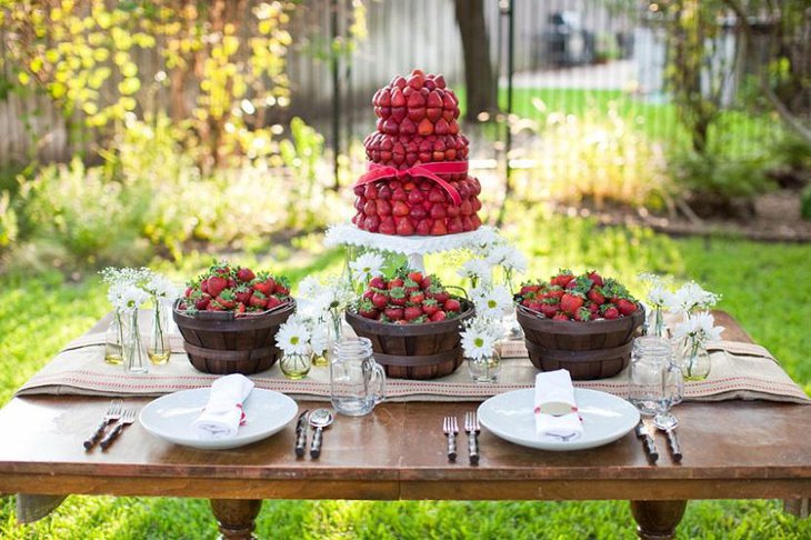 Fall Outdoor Elegant Wedding Dessert Table