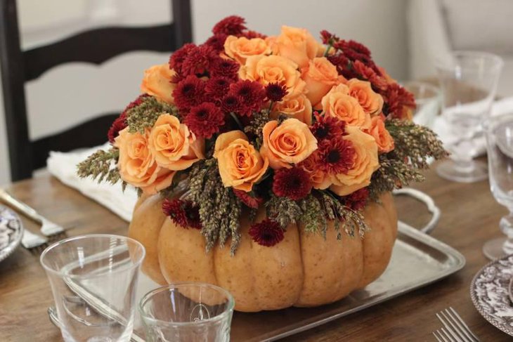 Flowers as Beautiful Thanksgiving Centerpieces 1