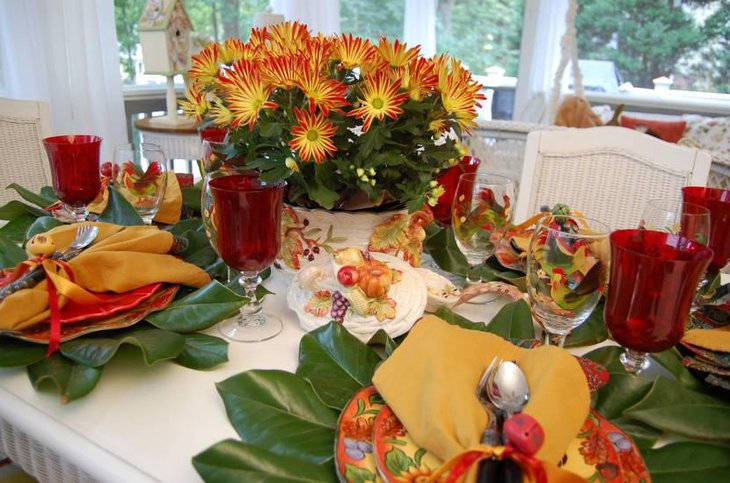 Flowers as Beautiful Thanksgiving Centerpieces 7