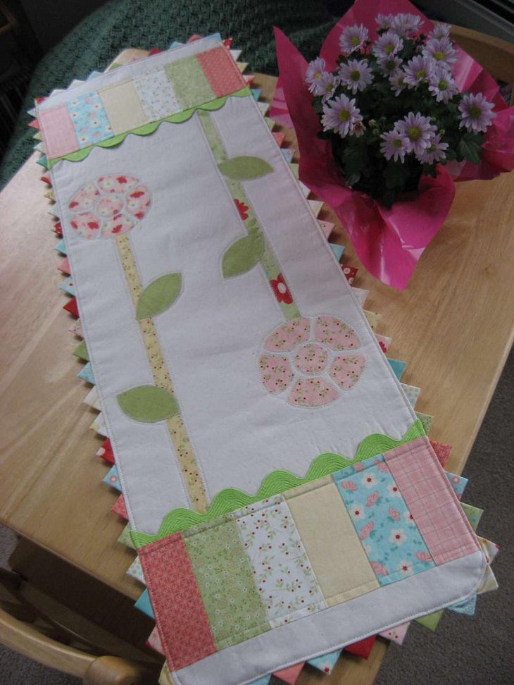 Flowers Elegant Easter Table Runners