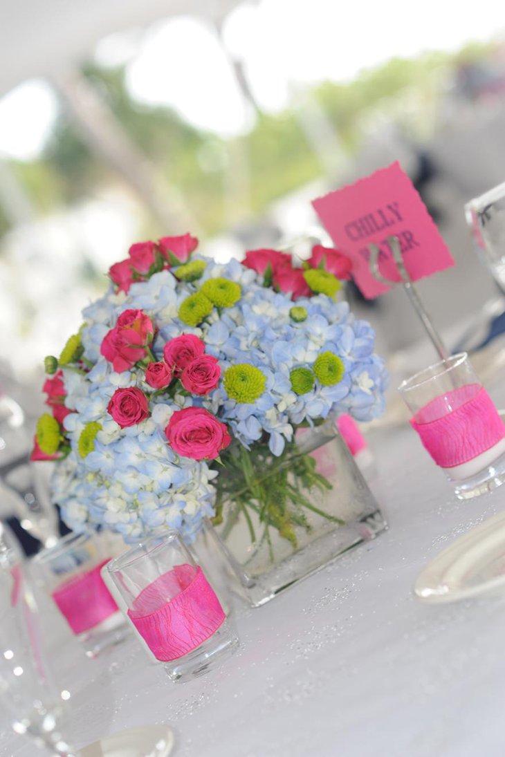 Gorgeous Beach Theme Budget Flower Centerpiece