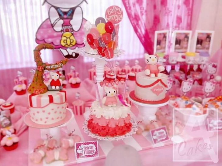 Hello Kitty Baby Shower Cakes