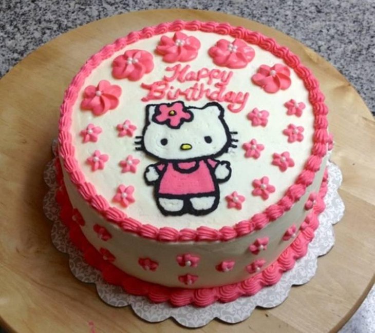 Hello Kitty Ice Cream Cake