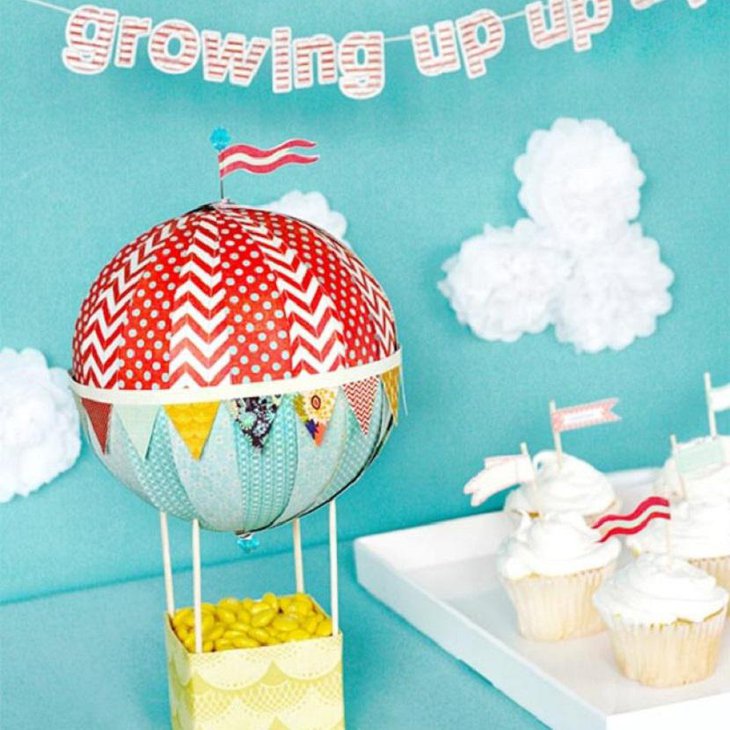 Hot Air Candy Wedding Balloon Centerpiece