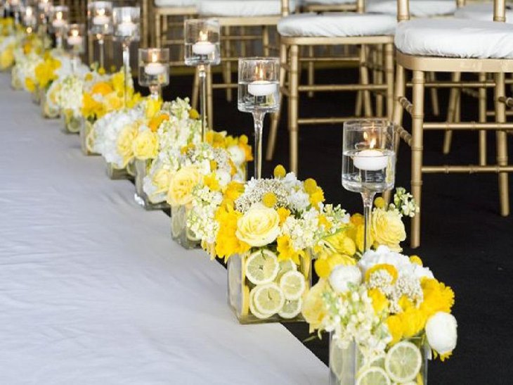 Interesting Budget Flower Wedding Centerpiece