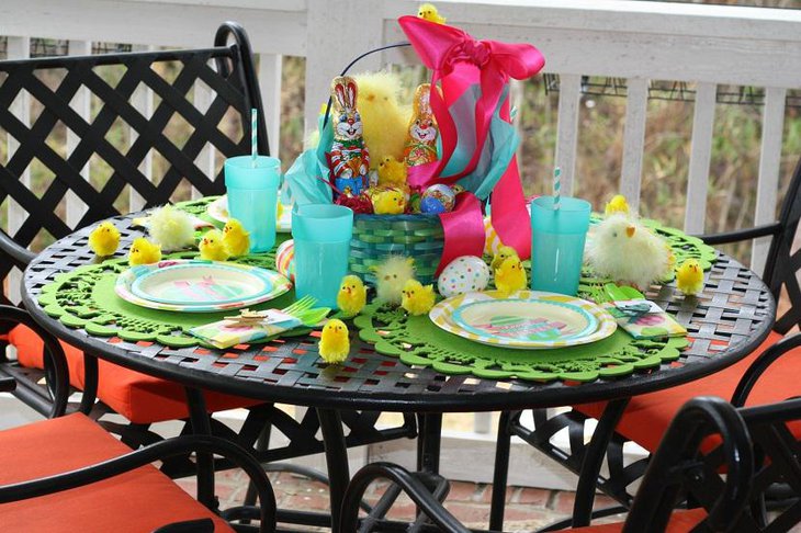 Kids Bunny and Gifts Table Decorations for Easter