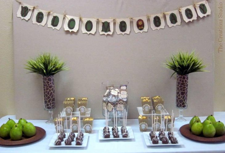 31 Jungle Theme Baby Shower Table Decoration Ideas