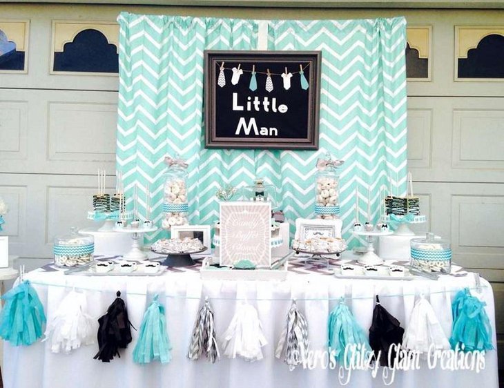 Little Mister Simple Spring Baby Shower Idea for Boy