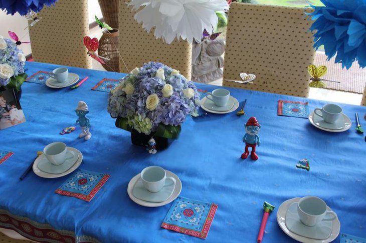 Little Smurf Figurines for Guest Table Decor
