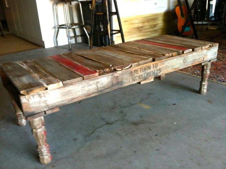 Modern DIY rustic crate coffee table plan