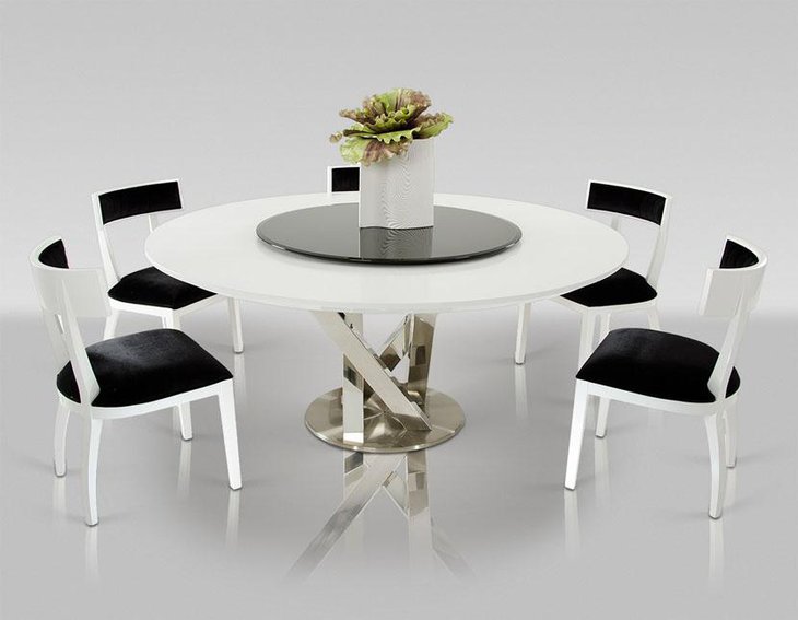 Modern White Round Dining Table Ideas
