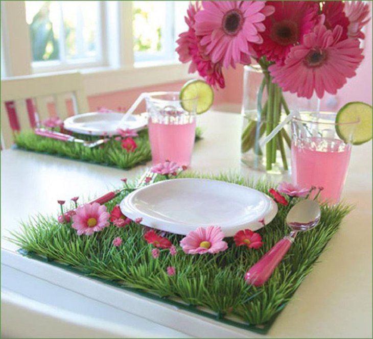 Natural Indoor Garden Easter Table Settings