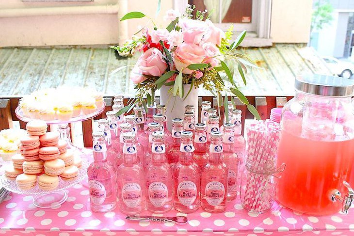 Pink floral decor in a white vase