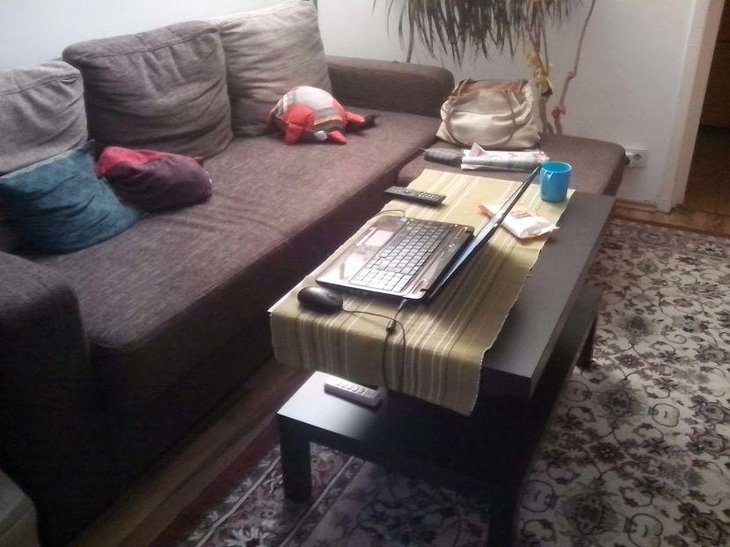 Pop up coffee table by Ikea