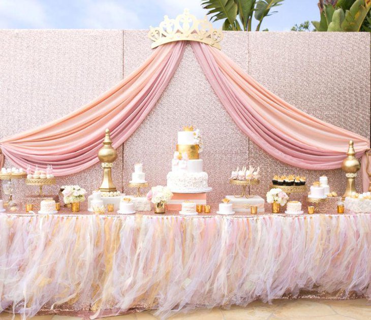 Princess baby shower idea for dessert table