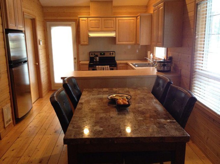 Rectangular granite kitchen dining table