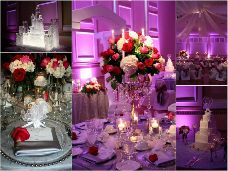 Red White And Pink Wedding Flowers