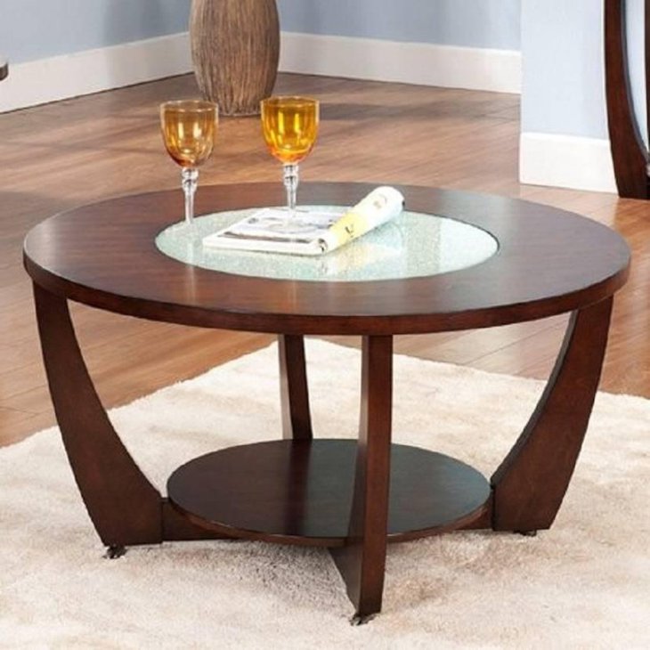 Round Wooden Coffee Table