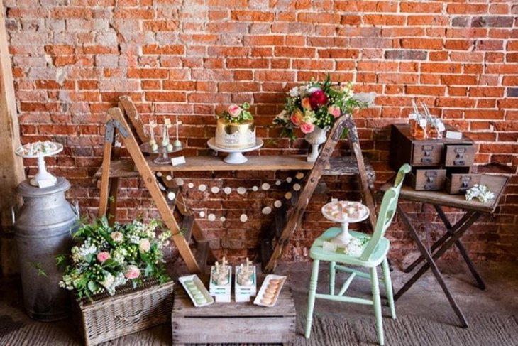 Rustic Sweets Wedding Dessert Table