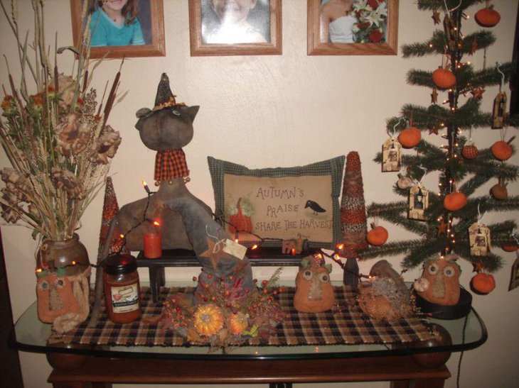Spooky DIY halloween table setting