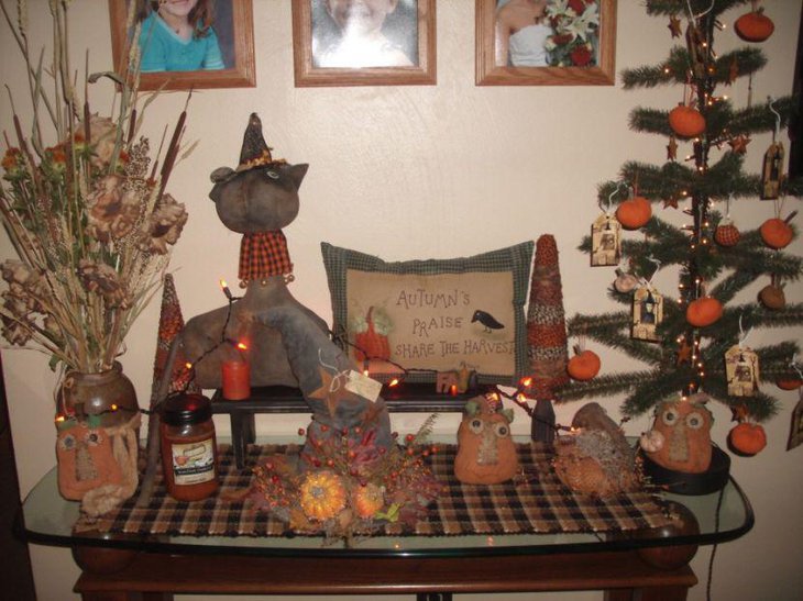 Spooky DIY halloween table setting