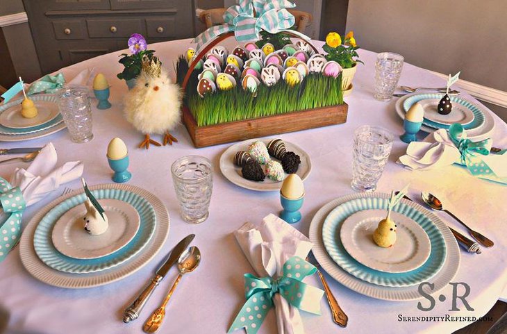 Spring Indoor Cute Table Decorations for Easter