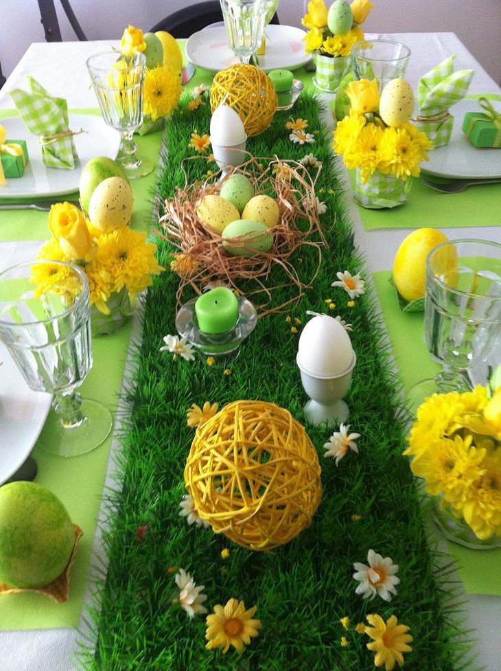 Spring Indoor Garden Table Decorations for Easter