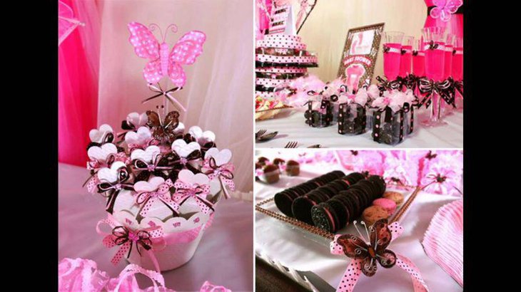 Stunning butterfly baby shower centerpiece idea