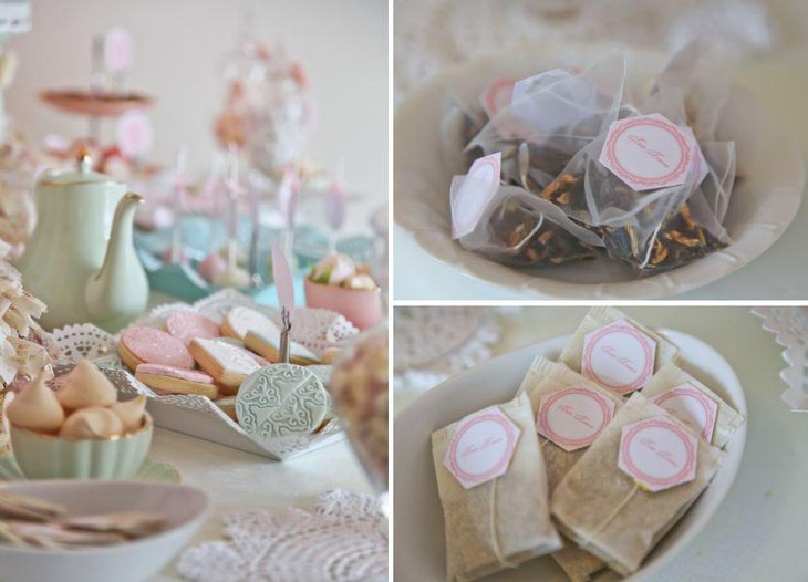 Stunning Doily tea party favors ideas